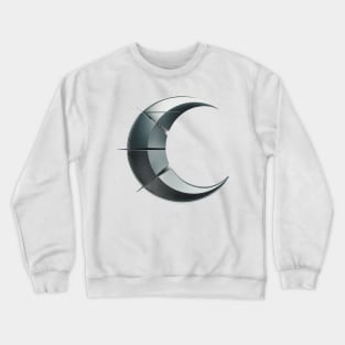 Cool geometric crescent moon Crewneck Sweatshirt